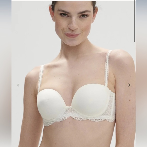 Simone Perele Other - Simone Perele Strapless White Bra Sz 34C